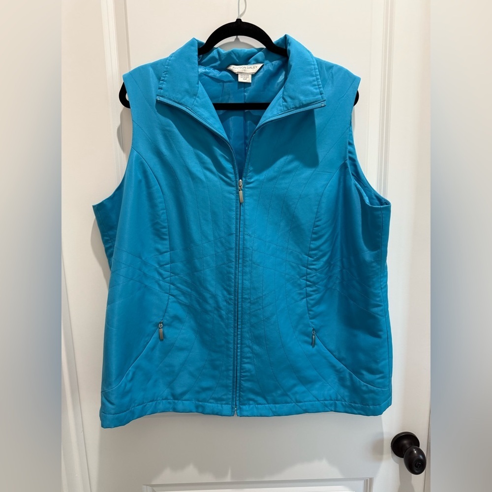 Allison Daley Blue Outerwear Vest